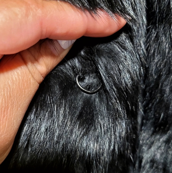 Vintage Black Rabbit Fur Coat |Real Fur| Plush Soft| XL| France Fur| - Picture 7 of 10